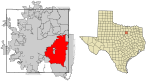 Tarrant County Texas Incorporated Areas Arlington highlighted